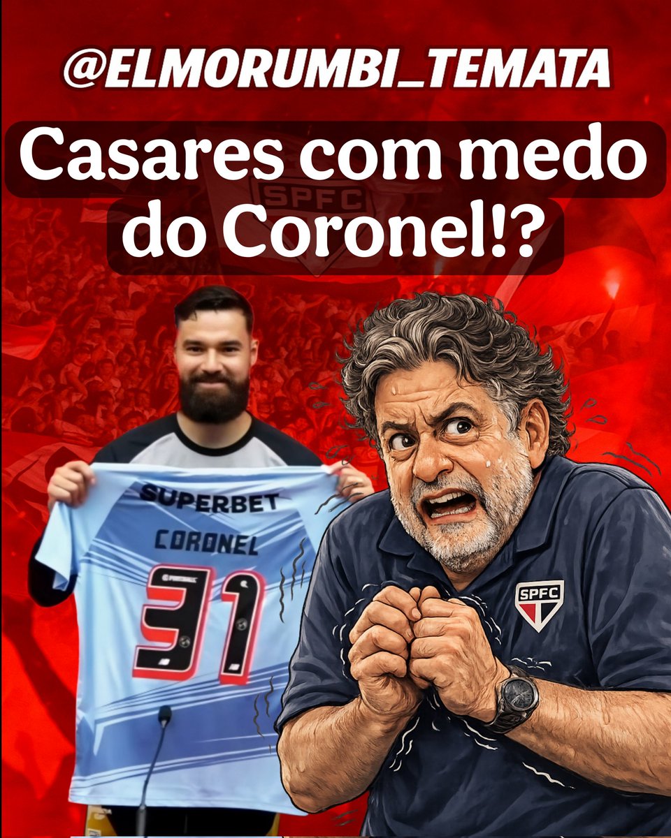 O Presidente Júlio Casares sempre esteve presente na apresentação dos reforços, dessa vez não apareceu. Será que ficou com medo do Coronel!?