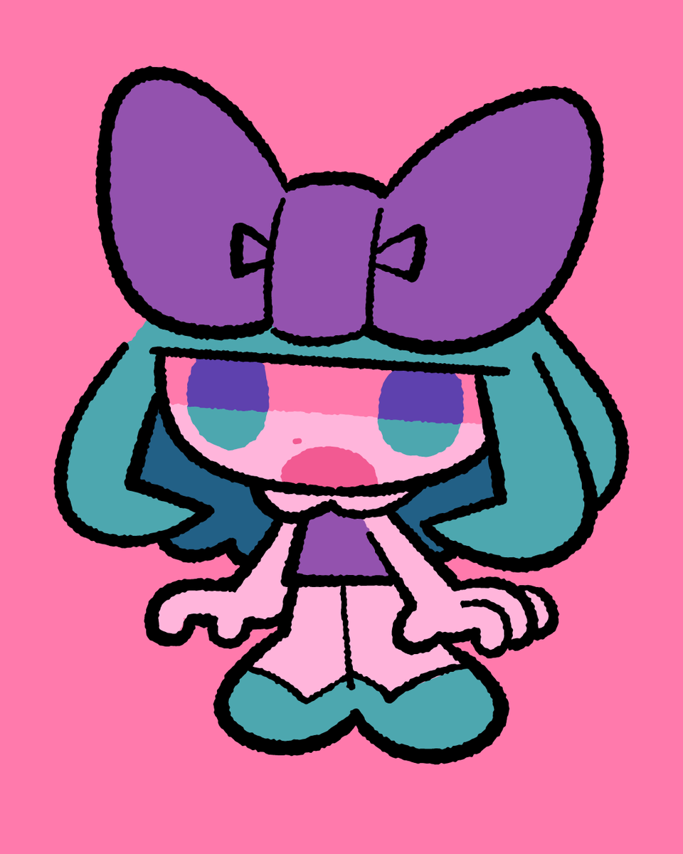 最近内巻きの髪を直線で描くの気に入ってる