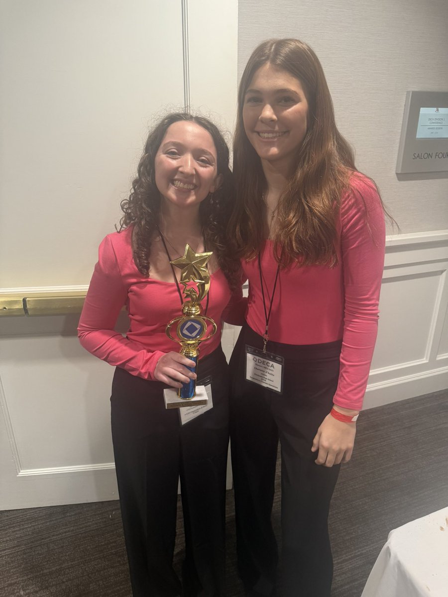 PemBizDECA's tweet photo. HTOR Hospitality Tourism Research Paper 3rd place Charlotte and Lulu! #GoingToStates #PemBizDECA #GoAllIn https://t.co/RM9vKw3L8B