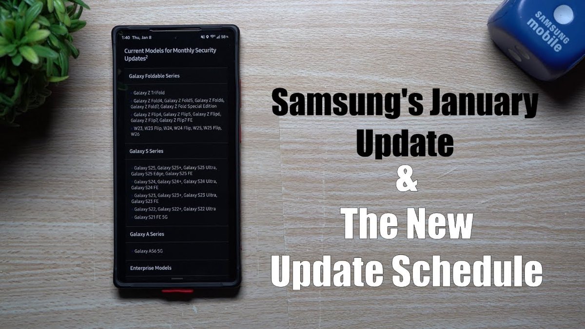 jimmyispromo's tweet image. Samsung's January Update &amp;amp; The Revised Release Schedule

Watch Here: youtu.be/y3-65cbzJAY

#Samsung #OneUI7 #GalaxyS25Ultra #GalaxyS24Ultra #GalaxyAI @SamsungMobileUS #OneUI8 #GalaxyZFold7 #GalaxyZFlip7