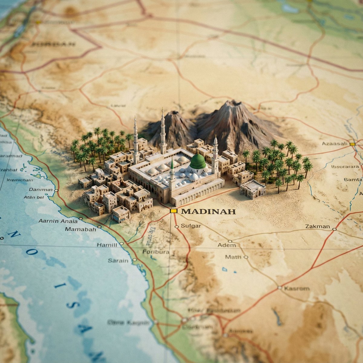 cultureartislam's tweet image. Makkah - Madinah