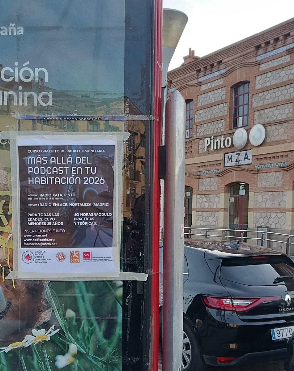 Somos la radio comunitaria de Pinto. 
¿Y qué es eso de radio comunitaria? Te lo contamos en detalle de mano de la <a href="/urcmadrid/">URCMadrid</a> en el curso gratuito "Más allá del podcast en tu habitación" que empieza el martes. 
Más info en radioxata.org