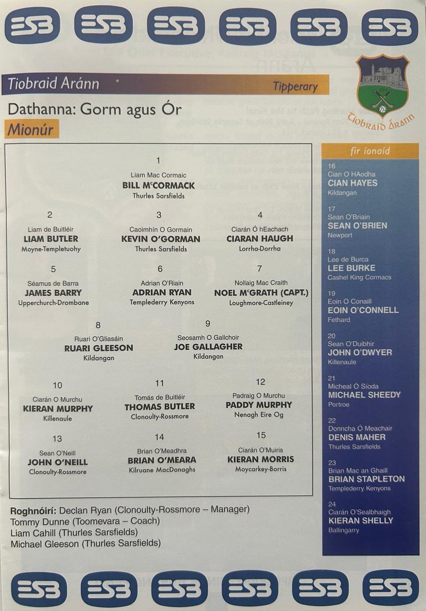 GAA Programmes tweet media