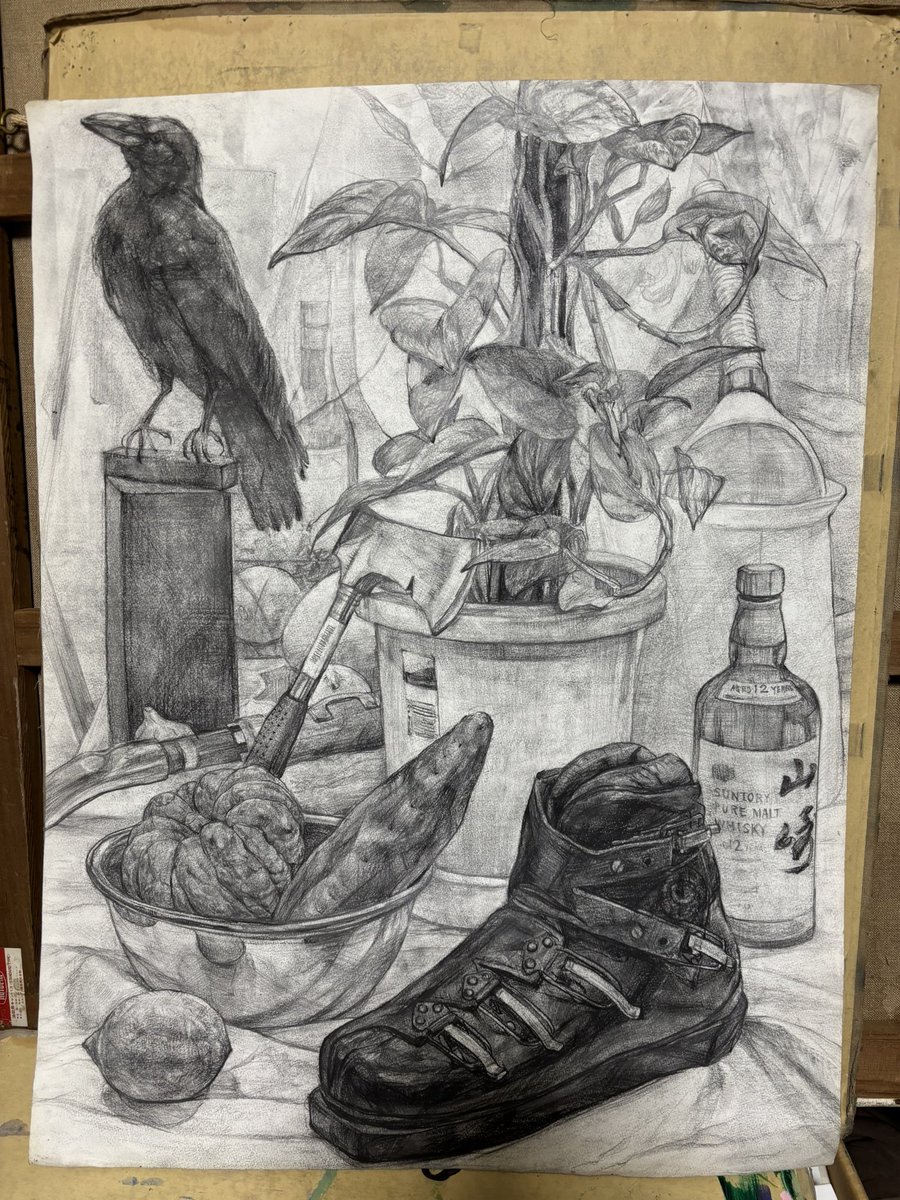 木炭画 人物画 B4サイズ 木炭画 人物画 B4サイズ 木炭画 人物画 B4サイズ 木炭画 人物画, image size:900x1200