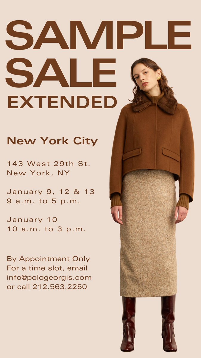 pologeorgis's tweet image. It's Not Too Late- Reserve your spot at our Sample Sale!

#NYC #GreenwichCT #SampleSale #LuxurySale #FurCoat #Shearling #Fur