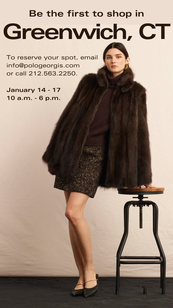 pologeorgis's tweet image. It's Not Too Late- Reserve your spot at our Sample Sale!

#NYC #GreenwichCT #SampleSale #LuxurySale #FurCoat #Shearling #Fur