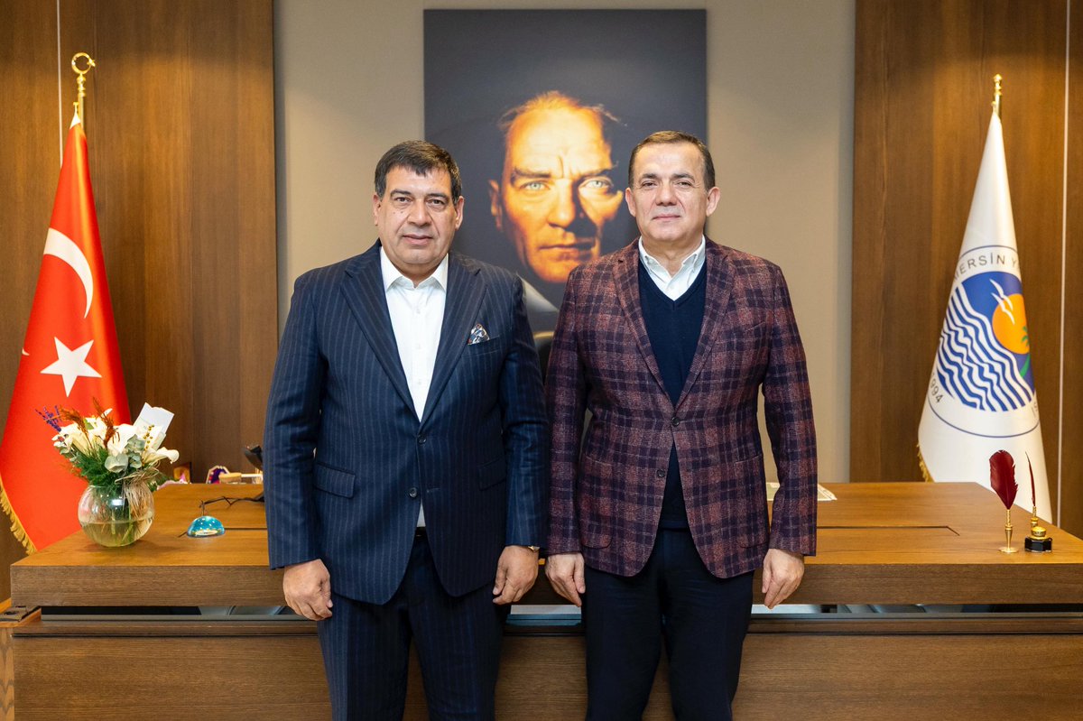 Mersin Yenişehir Belediye Başkanı Sayın Abdullah Özyiğit’e makamında bir nezaket ziyaretinde bulundum. 
Mersin Kazakistan Fahri Konsolosu sıfatıyla; Türkiye–Kazakistan ilişkileri çerçevesinde Mersin’imize yönelik iş birliği imkânları ve ortak fırsatlar üzerine değerlendirmelerde