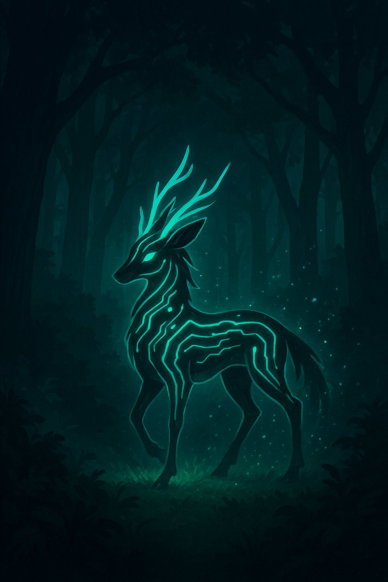 LauraJByrne's tweet photo. During a late-night exploration in Camp Haven, I encountered a majestic, glowing moose! 🦌✨ Its antlers shimmered like streams of data. It watched me calmly before vanishing into the forest, leaving the night full of magic. An unforgettable wilderness moment. @DataHaven_xyz https://t.co/4ZSuxtko7e