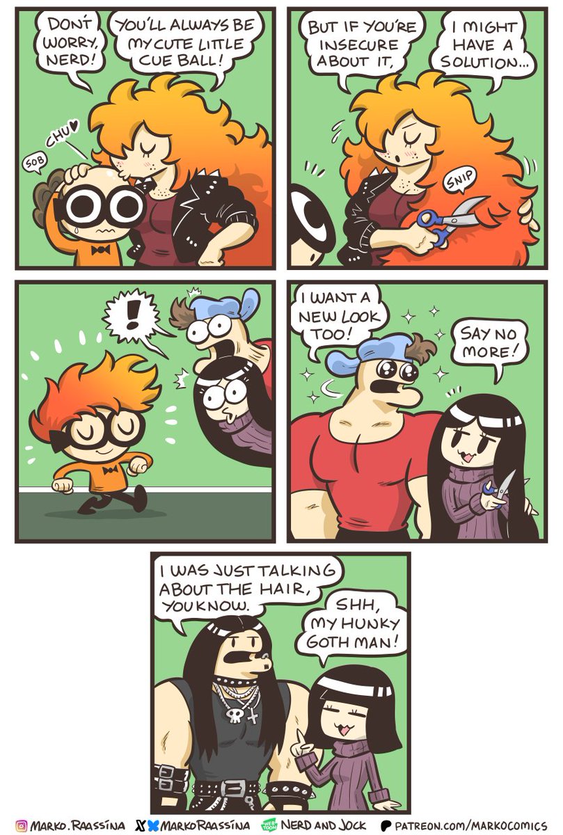 MarkoRaassina's tweet image. Nerd's hairline part 2