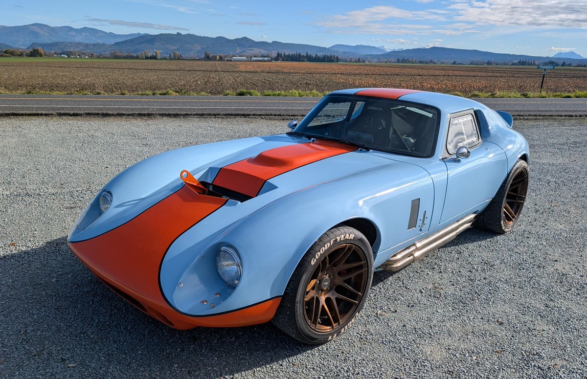 FactoryFive's tweet photo. Congratulations to customer Robert H. (forum handle Shakey) from Mount Vernon, WA on being awarded the #pictureofthemonth on The #factoryfive Forum with this photo of his Gen 3 #type65coupe!

You can view Robert's full build thread on the forum here - https://t.co/JYVJfj9pKn. https://t.co/uWHXQaYmLG