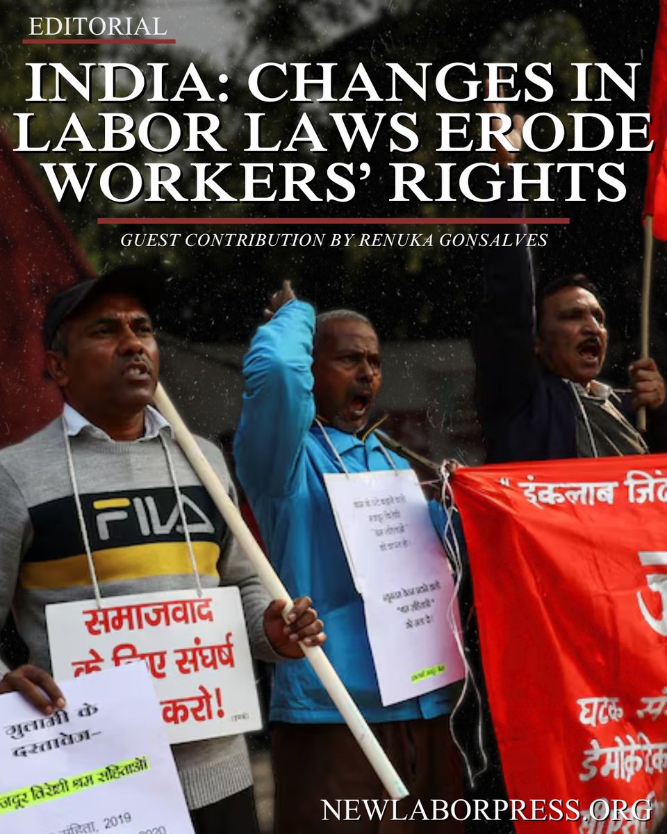 NewLaborPress's tweet photo. We are happy to publish this article by a guest contributor about the labor movement in India, the state and experience of which is vital to understand for all class-conscious workers around the world.

Read Here:
https://t.co/oRZbaH27vE https://t.co/yyx5SmaGls