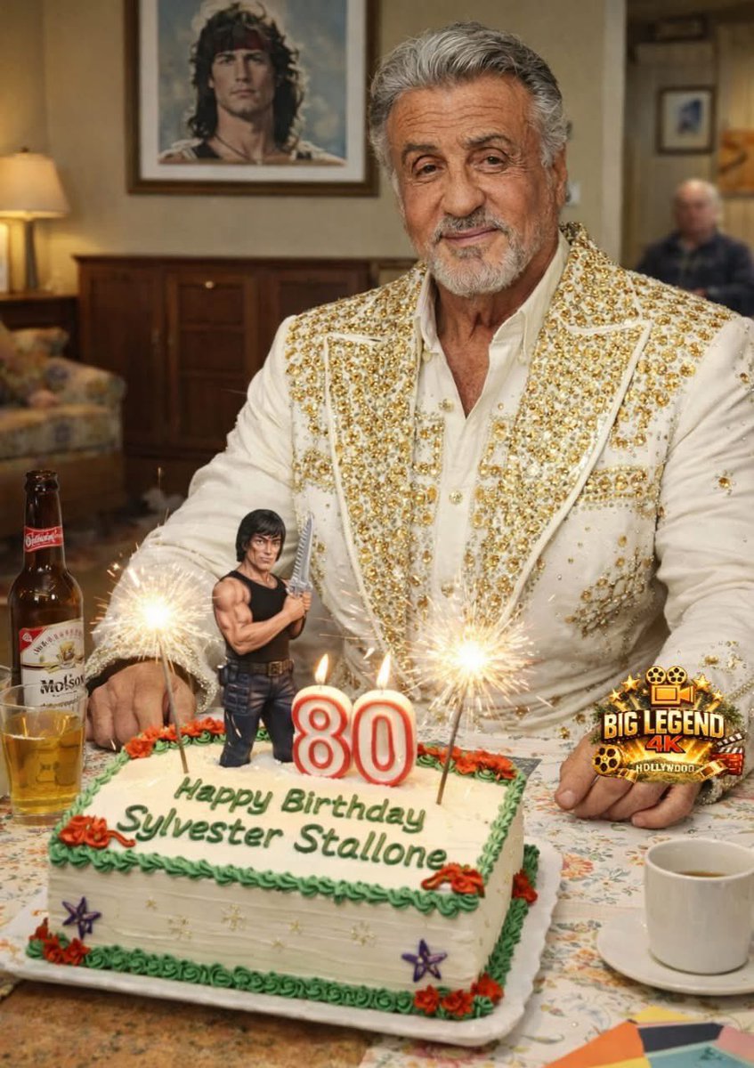 EvasTeslaSPlaid's tweet image. Happy Birthday Sylvester Stallone. 🥰