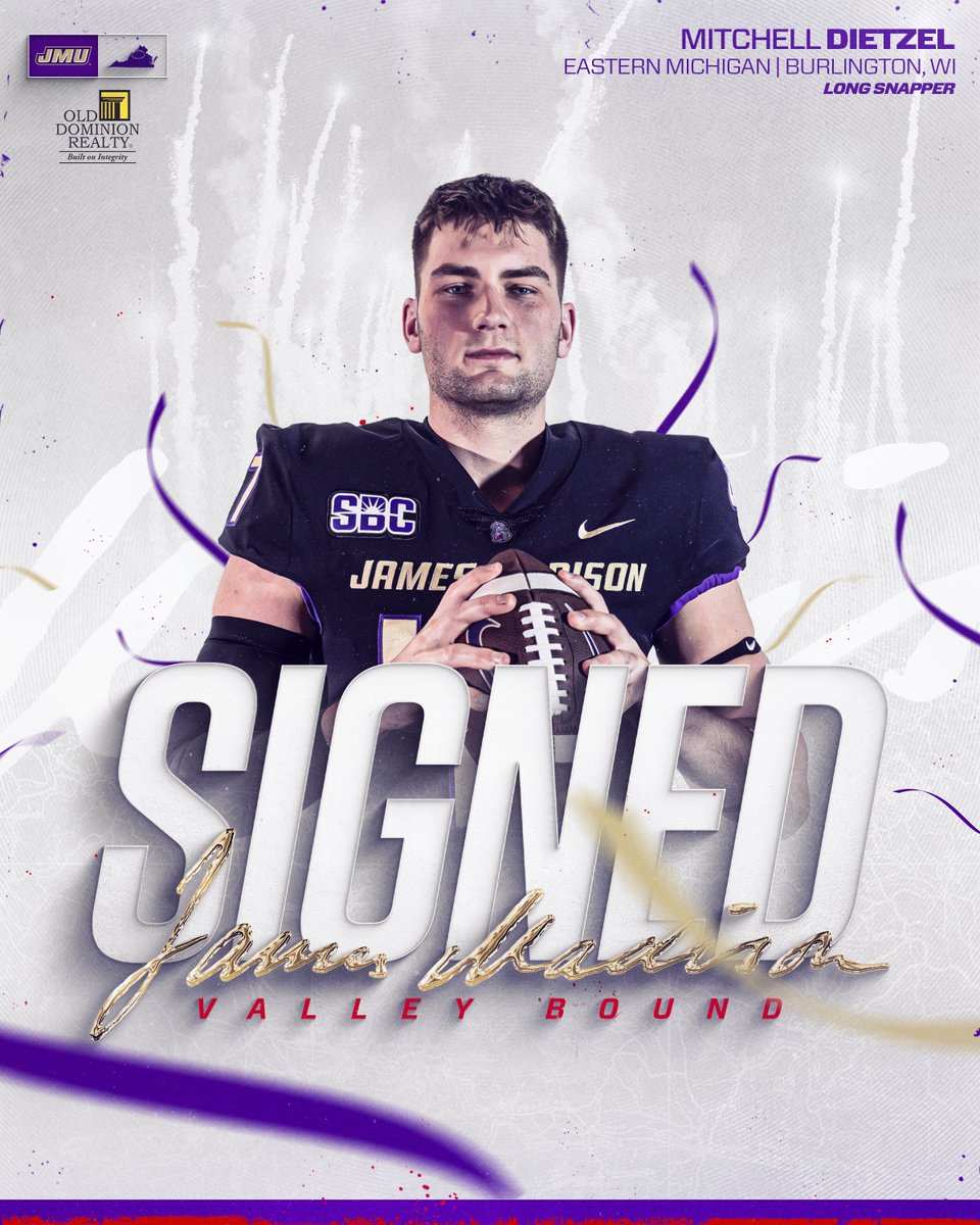 JMUFootball's tweet image. Welcome to the Valley, @MitchellD_LS.

#GoDukes