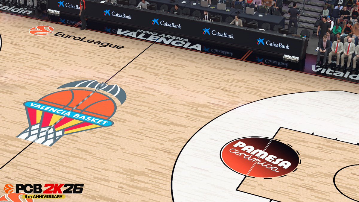 shuajota's tweet photo. First look at the #EuroLeague stadium of Valencia Basket, Roig Arena, in #PCBasket2K26 for #NBA2K26. https://t.co/gYovapNSqU