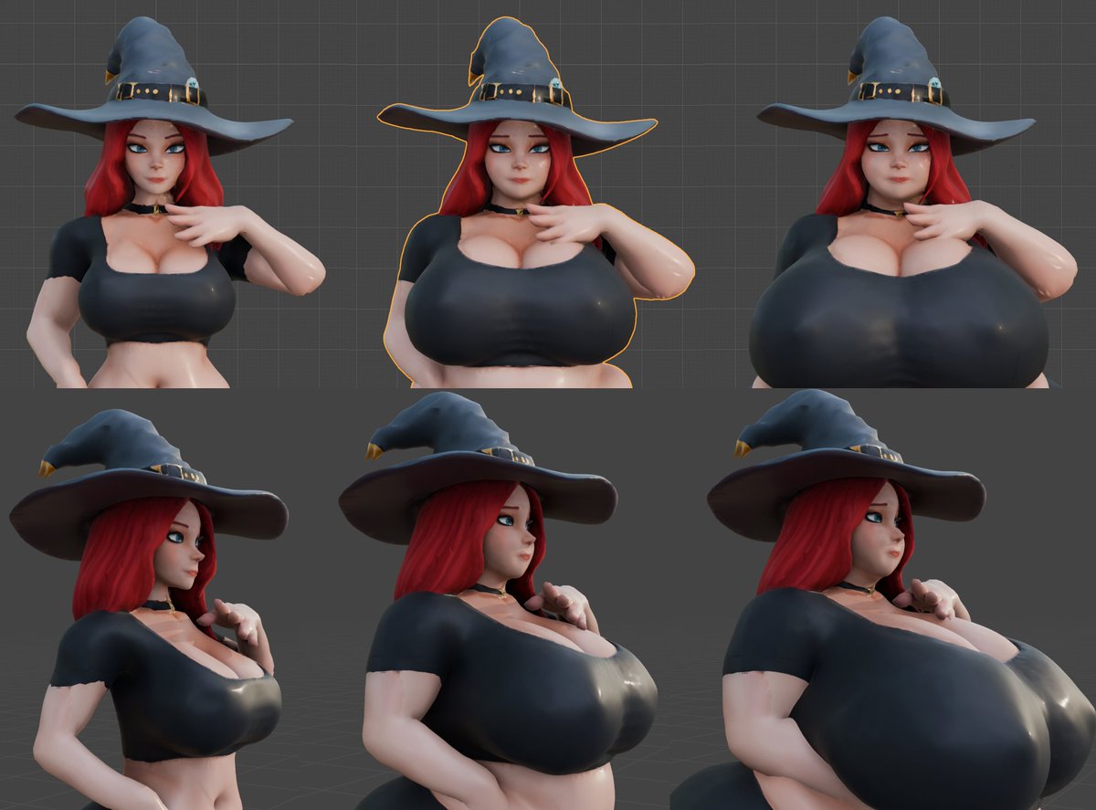 OverfedA's tweet photo. New game's main character
The new game will have you play as a warden. Your job is to pamper and corrupt a witch so her powers never grow too strong. You will keep her fattened up, helpless, and locked away. https://t.co/NisNO7KmRD