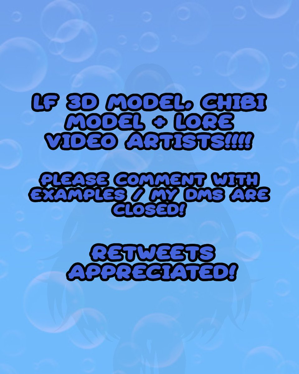 If you’ve got examples of your work, please drop them in the replies! NO DMS!

⟳ appreciated