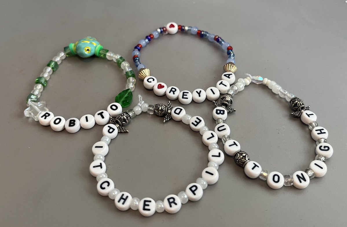 robocentrics's tweet image. my bracelets……..❤️‍🩹