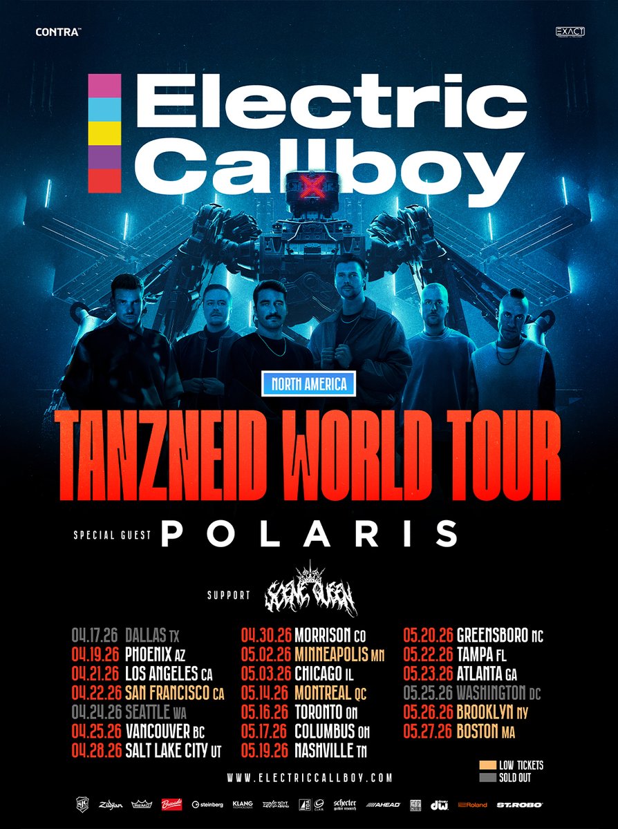 North America! In April, the time has finally come again! Tickets are now selling fast in Brooklyn and Boston. 🔥 Make sure you grab your tickets before they’re gone!