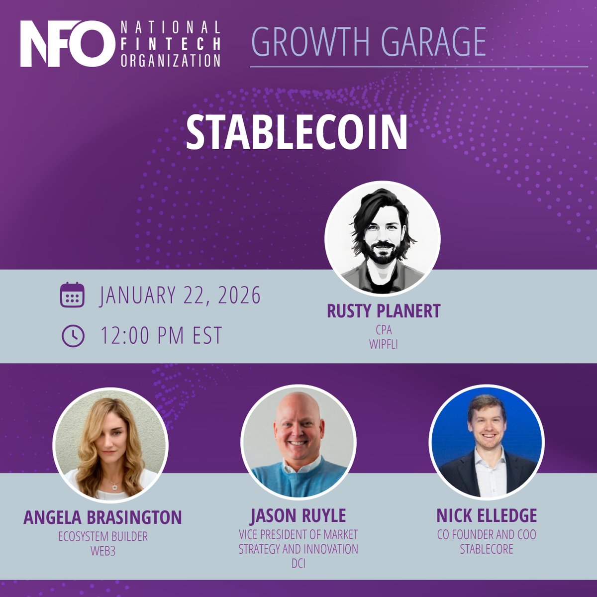 Join us on 1/22 as experts from accounting, banking tech, Web3, and digital asset infrastructure break down stablecoins, emerging institutional use cases, and what leaders should be thinking about now—from compliance and risk to long-term innovation.

hubs.ly/Q03-bXkD0