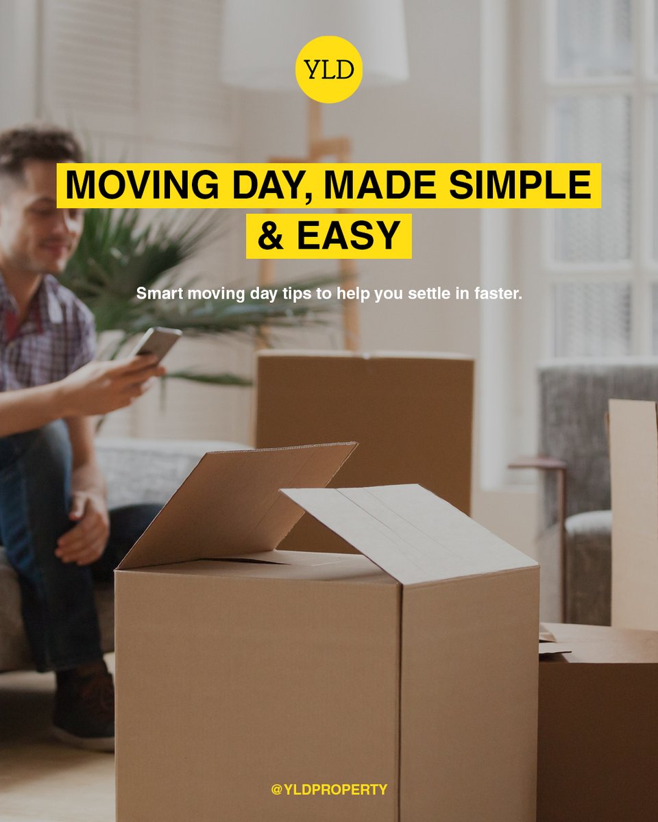 It’s tempting to leave packing and cleaning until the last minute, but moving day comes around fast.📦
✔ Start packing early (items you won’t need again)
✔ Leave the property clean to avoid deductions
✔ Check with your landlord before touching up walls
#moving #tips #yld