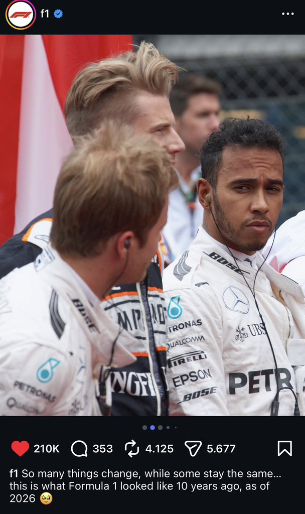 f1 admin said “time cast a spell on you but you won’t forget me”