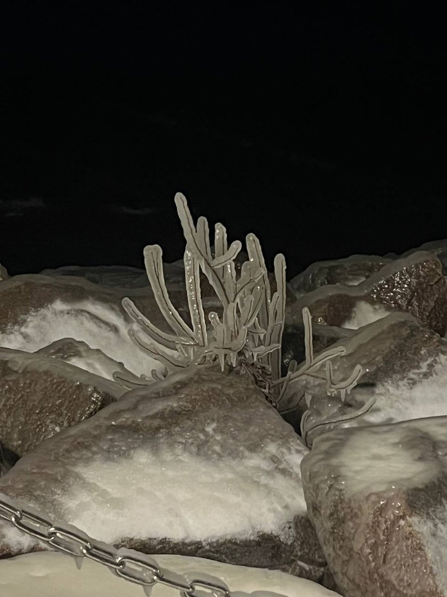 Остров Коневец этой зимой.