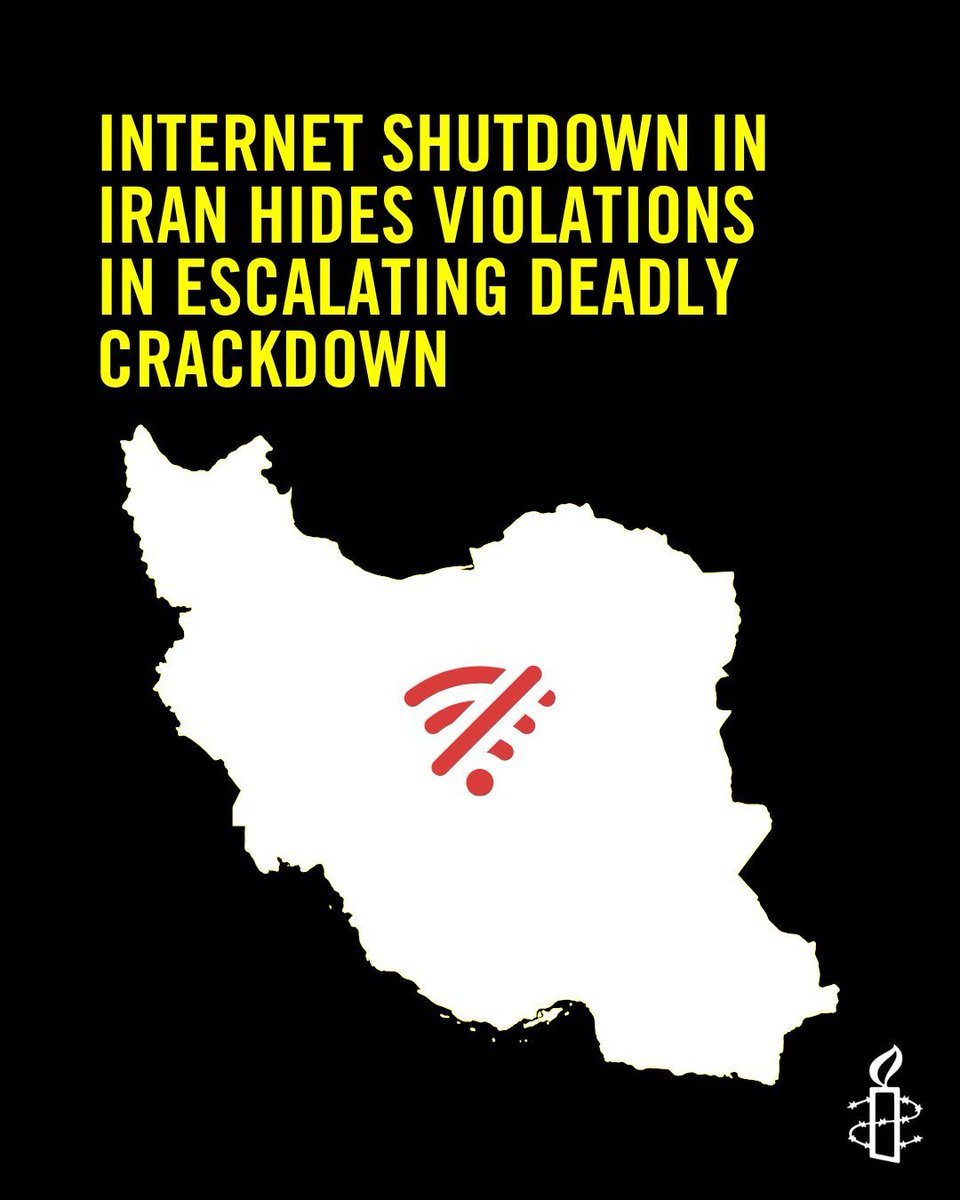 With reports of a rising death toll in Iran, <a href="/amnesty/">Amnesty International</a> reiterates its calls for urgent global diplomatic action, warning of the risk of further bloodshed amid the internet blackout providing cover for security forces who commit grave violations. 

amnesty.org/en/latest/news…