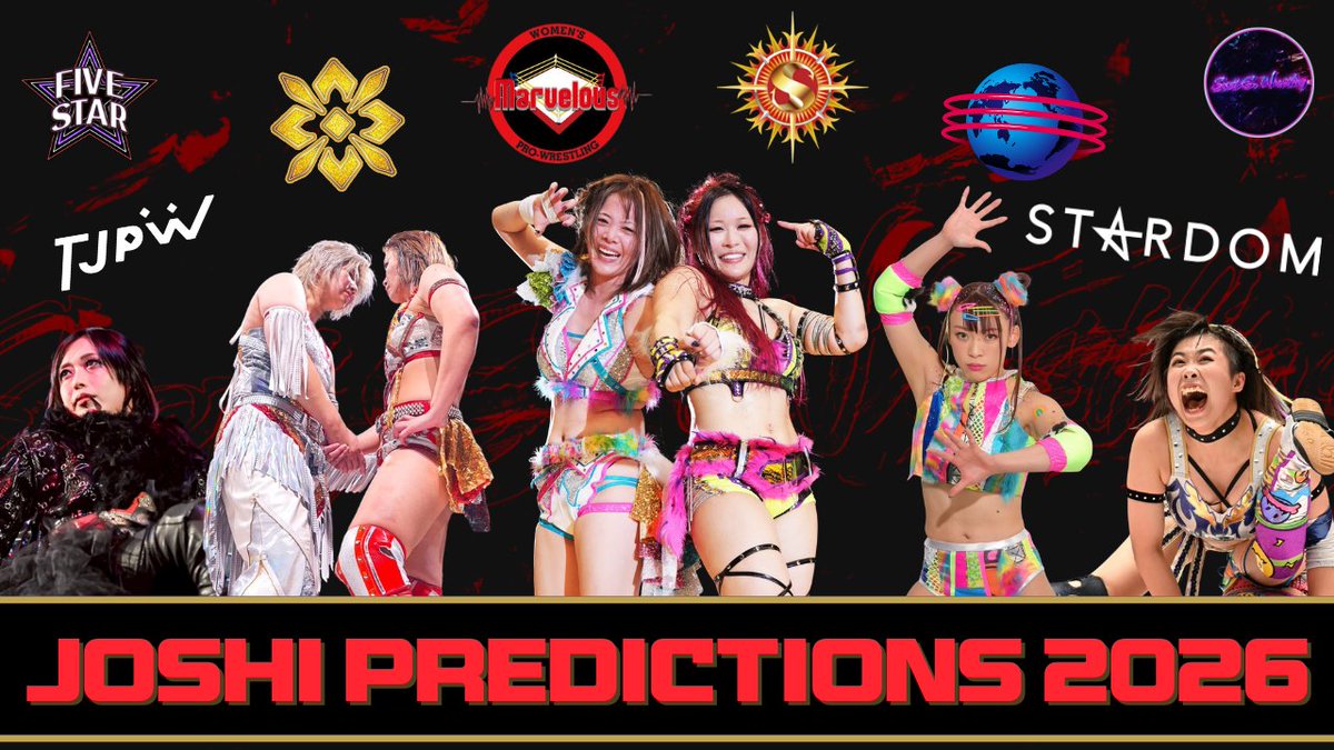 📺 JOSHI PREDICTIONS 2026

It's time for one of my favorites of the year! My 2026 Joshi Predictions are now out, covering the entire scene with a prediction while giving some bold ones along the way!

🔗: youtu.be/yiHn4HwQlDg

Marigold, STARDOM, Marvelous, Sareee-ISM, Sendai