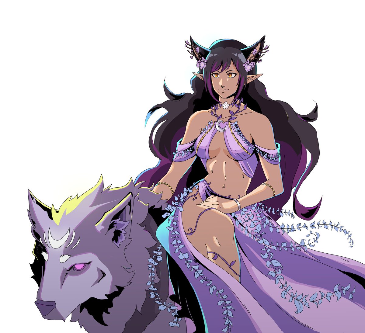 bday gift i did for <a href="/riekawulf/">🐺rieka</a> in "hades" style (: HAPPY BIRTHDAY