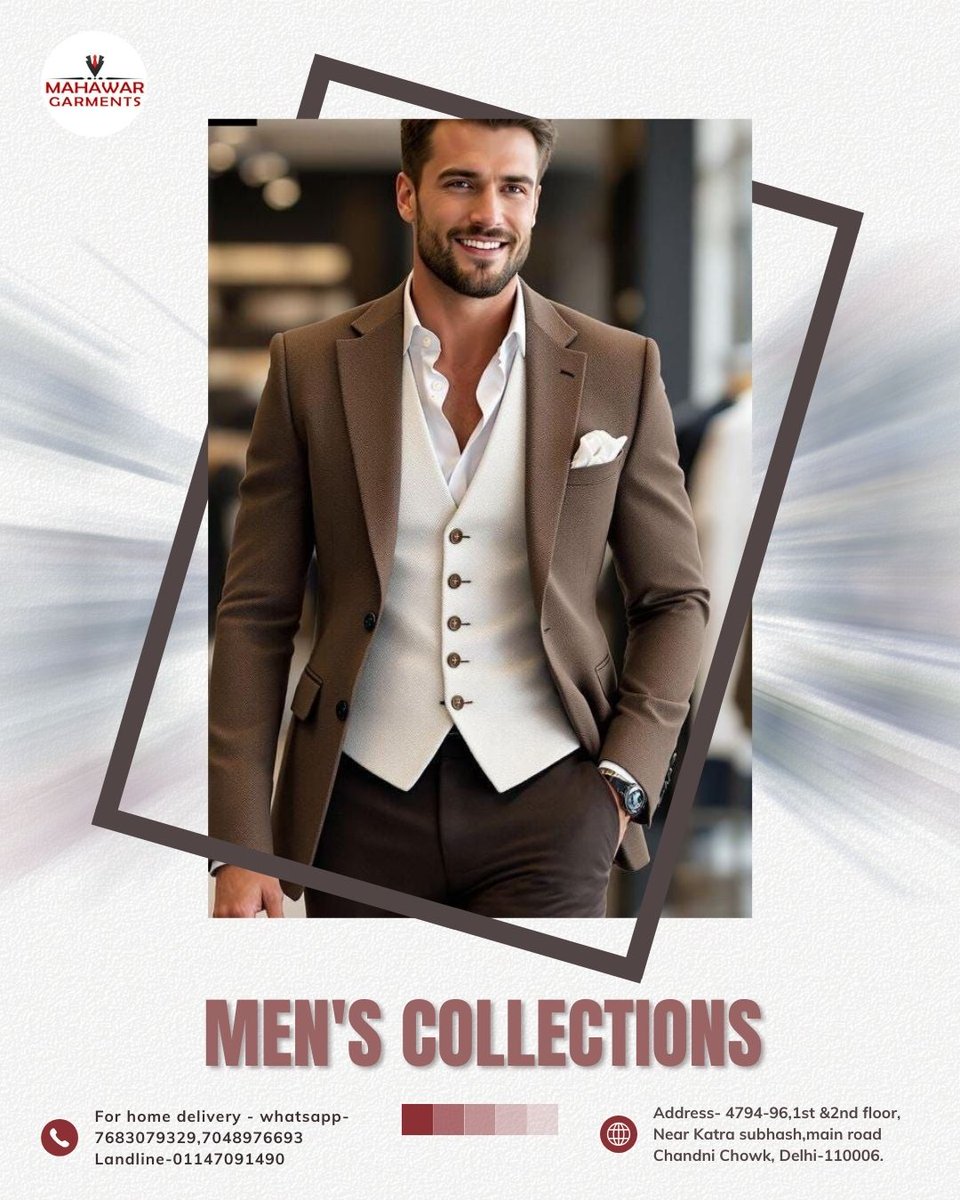 shanu_gupta171's tweet photo. Step into timeless elegance ✨
Redefine your style with our premium men’s collection—crafted for confidence, comfort, and class. Perfect for formal meetings, weddings, and special occasions.

#MensCollection #MensFashion #FormalWear #GentlemanStyle #ClassicLook #PremiumWear https://t.co/Ju7d4I5NhZ