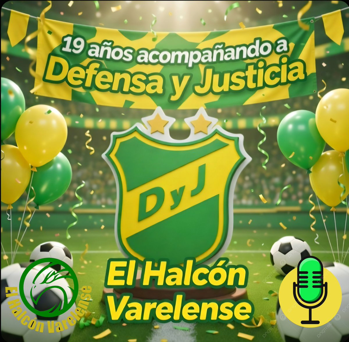 Hoy El Halcón Varelense cumple 19 años acompañando a Defensa y Justicia!
Gracias por el aguante!