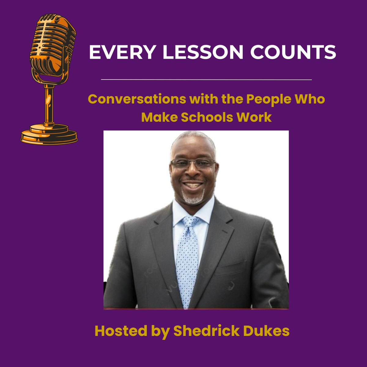 ShedrickDukes's tweet photo. It’s official! 🎙️
I’m launching my new podcast: Every Lesson Counts.
This show celebrates the people who make our schools work — the teachers, leaders, coaches, custodians, cafeteria managers, and staff whose stories deserve to be heard.
🥳
Episode 1 drops soon. https://t.co/Wa7kHwblr1
