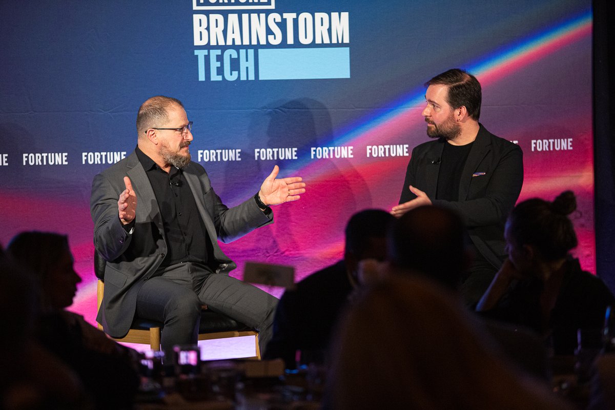 cristianoamon's tweet photo. From robotics innovation to the significant opportunity ahead in data center, personal AI and the future of devices, we covered it all! Really enjoyed participating in @FortuneMagazine #BrainstormTech at #CES2026. Thank you for hosting, @editorialiste! https://t.co/MDXQRSOiTa