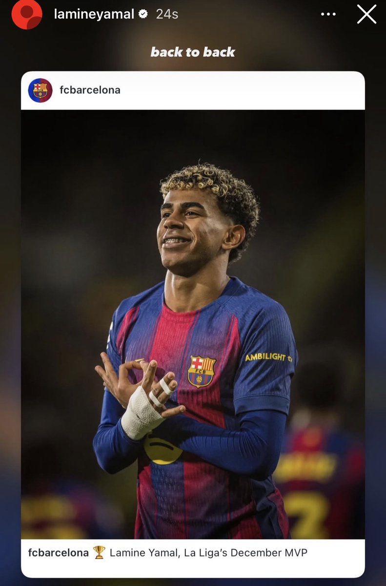 Yamal_Xtra's tweet image. ❗️📲 Lamine Yamal on Instagram: "Back to back."
