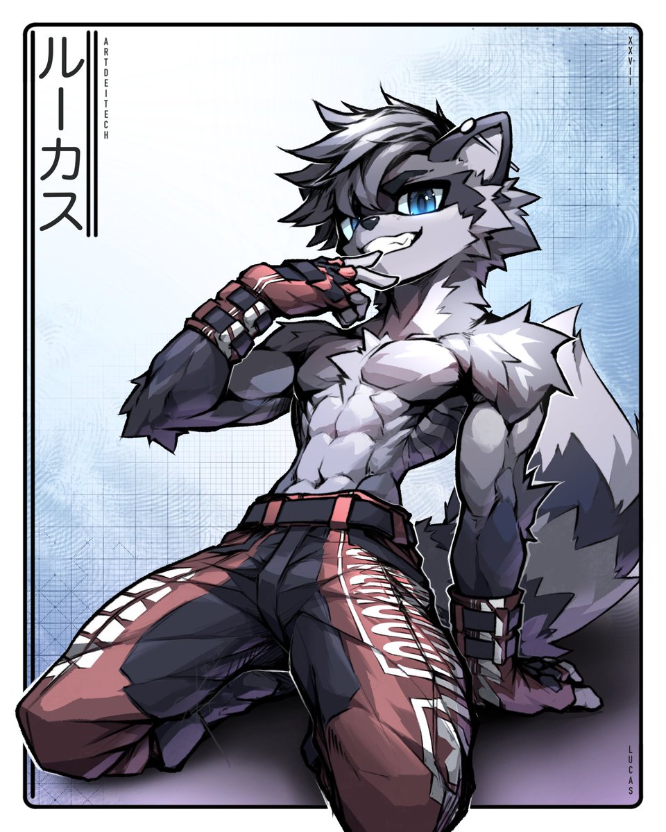 ArtDeiTech's tweet photo. >> LUC∆S 🦝
>> comm for @ooonRacc #furryartwork https://t.co/1d6GpcVMPa