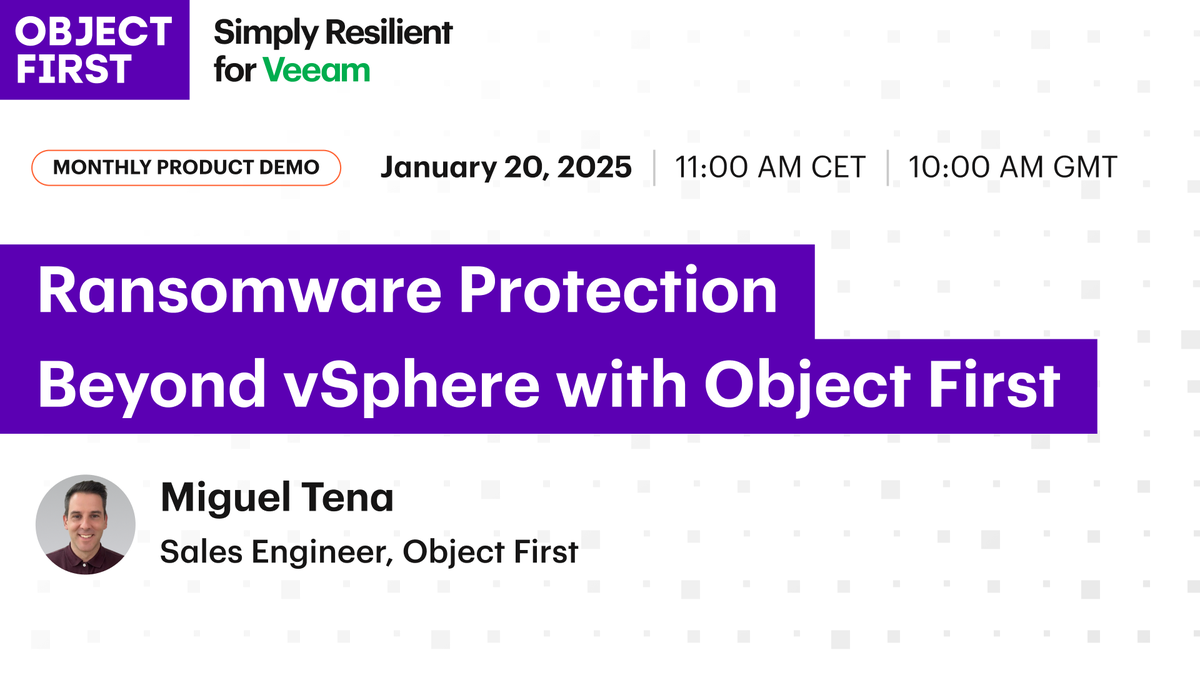 Object First tweet media