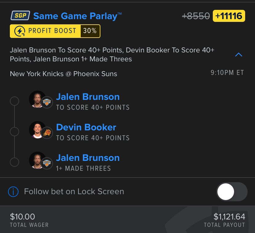 $10 for $1.1k Friday Night Duel by Stars⭐️

#NBA #GamblingX #BettingPicks