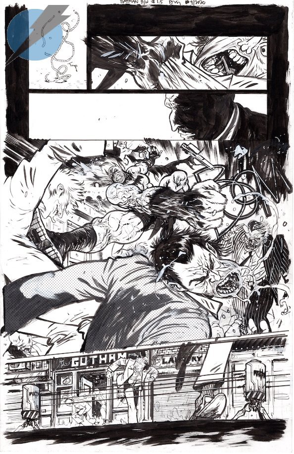 DonalTDeLay's tweet photo. Some badass pages from Batman Black &amp; White by Daniel Warren Johnson. https://t.co/yOoIQbwtAh