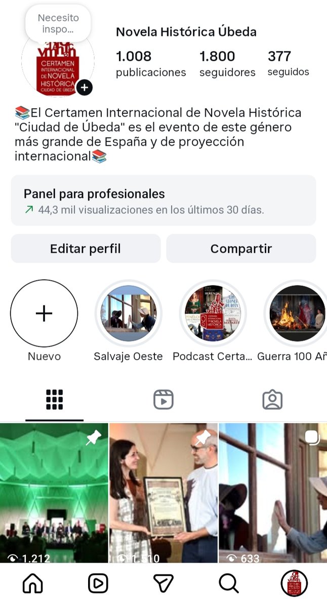 🛜El Instagram del Certamen de Novela Histórica ha alcanzado ya los 1.800 seguidores, y no podemos estar más contentos. 🎉📚

👏A través de esta ventana compartimos con vosotros muchos momentos del  Certamen, su podcast y nuestro grupo de recreación.

novelahistoricaubeda.blogspot.com/2026/01/alcanz…