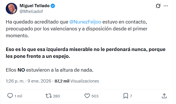 Hombre Miguel! lo que ha quedado acreditado es que tu jefe es un mentiroso y tú, con este tuit, un deficiente intelectual y/o moral.