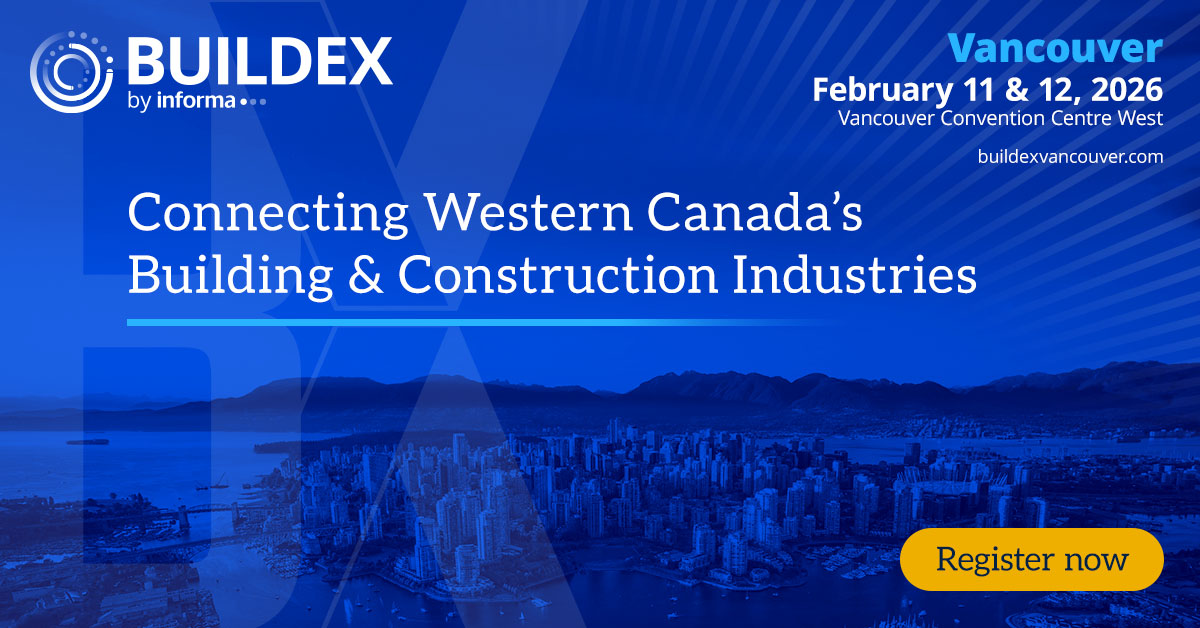 📣 Save the date! BUILDEX Vancouver is happening Feb 11–12, 2026 at the Vancouver Convention Centre West. Your go-to industry event for networking, learning, and discovering innovation in the building and construction world.

👉 Register now: informaconnect.com/buildex-vancou…