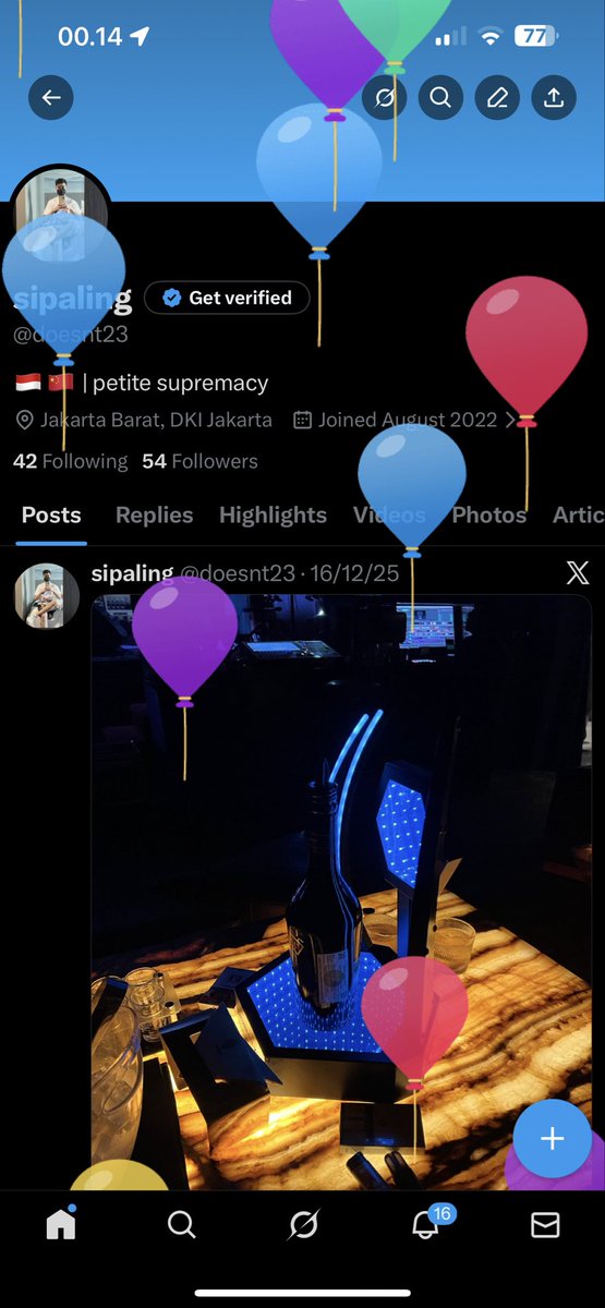 doesnt23's tweet image. ada balon" nya