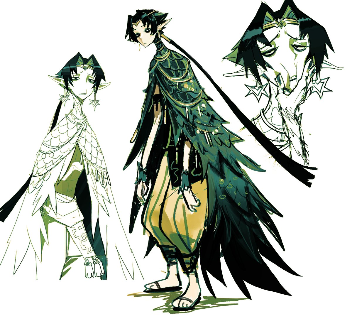 _DeadSlug_'s tweet image. Let's start slowly with a little sketch.

A very lazy elf.