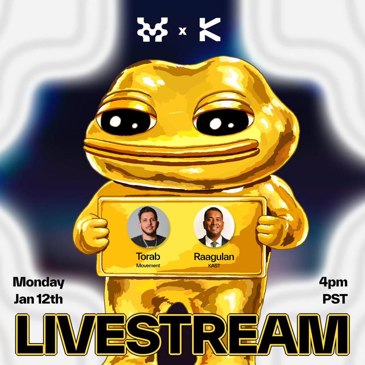 movement_xyz's tweet image. It's been an incredible first month of $MOVE on KAST!

Hear all about the early success of this collab with @moveindustries CEO @torabyou and @KASTxyz CEO @raagulanpathy

And to celebrate we're giving away 5 KAST cards! Tune in for the details...

🎙️ Streaming live here
🗓️ Mon,…
