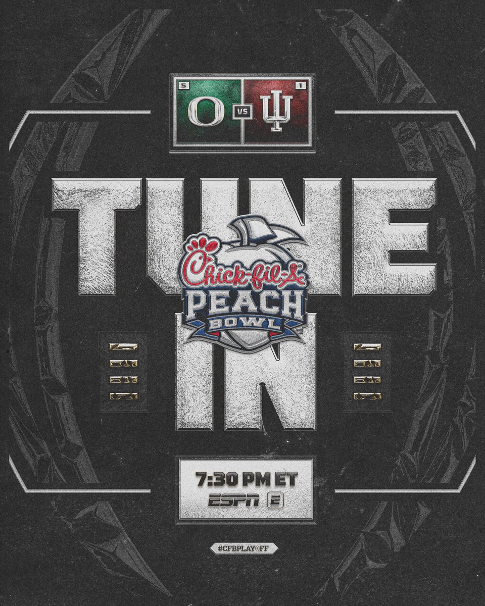 It’s going down in the ATL‼️🌃

#CFBPlayoff #PeachBowl