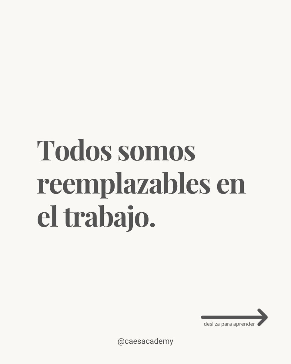 YoXLas40Horas2's tweet image. Todos somos reemplazables en el trabajo.

Incluso los que se quedan hasta tarde, los que comen en sus escritorios, los que cancelan sus entrenamientos para terminar una cosa más, los que superan los dolores de cabeza, el agotamiento y el estrés porque creen que eso los…