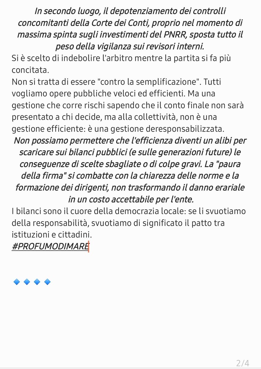 barbegio's tweet photo. I bilanci sono il cuore della democrazia locale: se li svuotiamo della responsabilità, svuotiamo di significato il patto tra istituzioni e cittadini.
#PROFUMODIMARE https://t.co/4hURzZb0ib