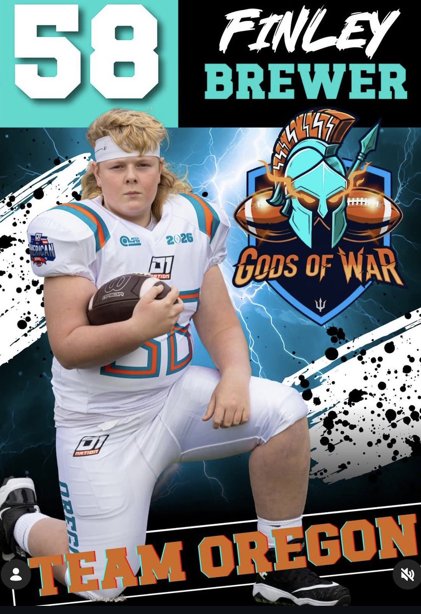 Fin_Brewer's tweet photo. Incredibly blessed to represent Sherwood Football and #Oregon at the 2026 All America Bowl 🏆 next week! Can’t believe it’s here already!

#BowmenFamily #D1nation https://t.co/4My38g8V1x