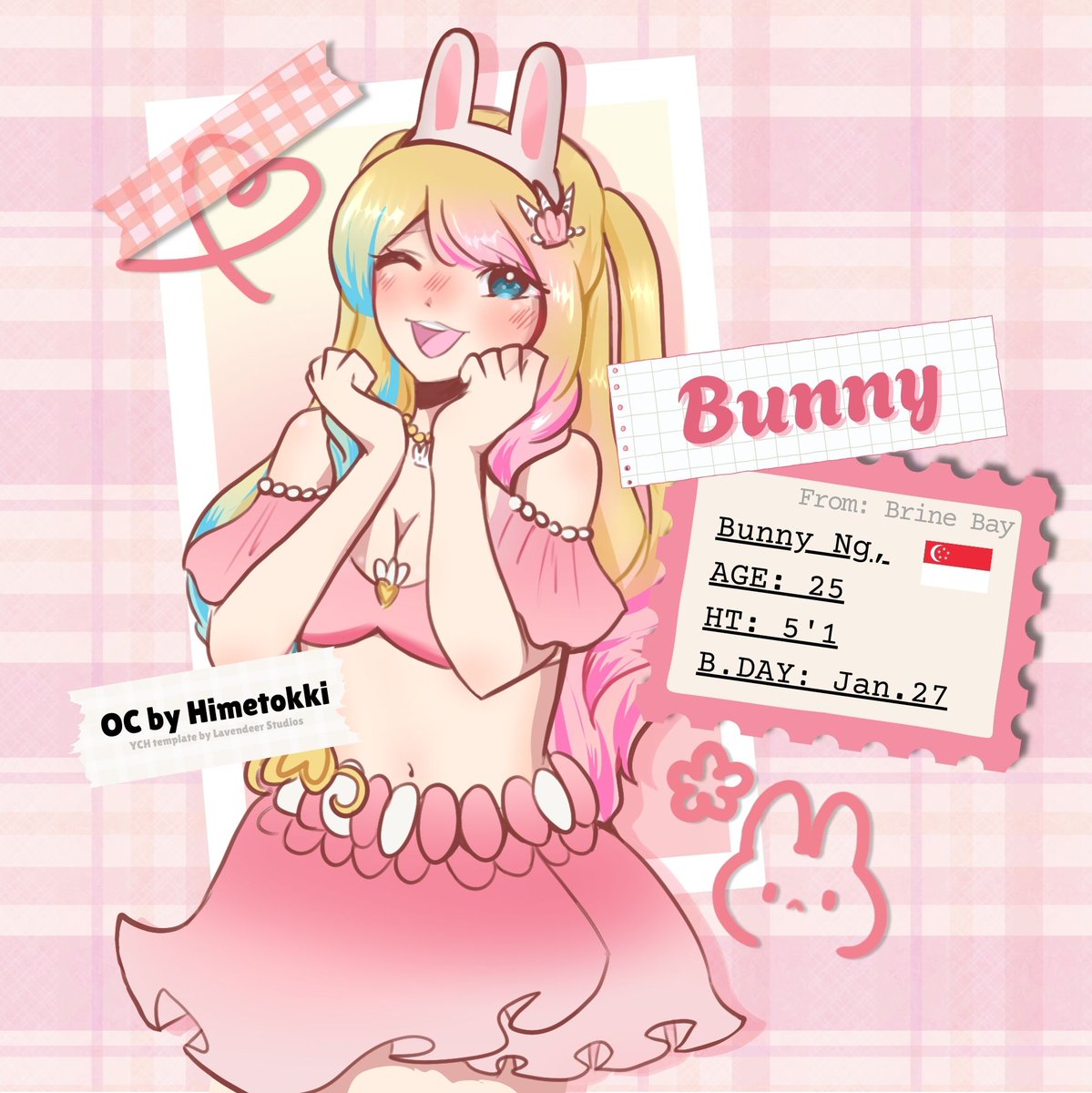 Threads of you Beyond the Bay by is having an OC Creation Raffle! Join join!!🩷🩷🩷

Introducing~ Bunny! ₍ ᐢ.ˬ.ᐢ₎ ₍ ᐢ.ˬ.ᐢ₎ ₍ ᐢ.ˬ.ᐢ₎
An extroverted and carefree girl who loves beach parties and catching concerts. Aspiring talent manager. #ToYBYB