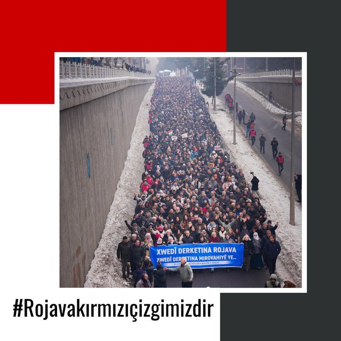 🚩Sivil  yerleşimler, hastaneler ve kamu binaları tanklarla bombalanıyor. Çocuklar,      kadınlar, yaşlılar hedef alınıyor. Bu açık bir savaş suçudur.      #RojavaKırmızıÇizgimizdir

<a href="/WanDEMkadin/">DEM Parti Wan Kadın Meclisi</a>
<a href="/tjanavend/">Tevgera Jinên Azad</a>
<a href="/gulsenkurtDEM/">Gülşen kurt</a>
<a href="/gonul_uzny/">Gönül Uzunay</a>
<a href="/neslihansedal65/">Neslihan ŞEDAL</a>
<a href="/neslihansedal65/">Neslihan ŞEDAL</a>
<a href="/cnnuzunay/">Canan Uzunay</a>